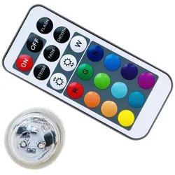 Vandtæt Led-lys + Fjernbetjening - Multi Color (1 x Multi Color LED + Remote) - Led-lys