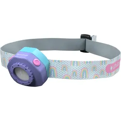LEDLenser KIDLED4R Genopladelig Pandelampe til børn - Lilla